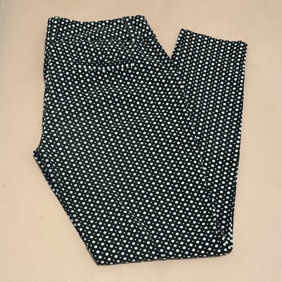 Express Black and White Polka Dot Cropped Pants - Picture 1 of 3